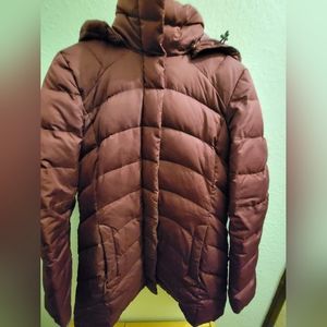 Lands' End Fuschia Puffer Coat